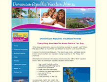 Tablet Screenshot of dominicanrepublicvacationhomes.com